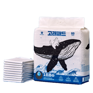 핏펫 강아지 고래 배변패드, 60개입, 1개