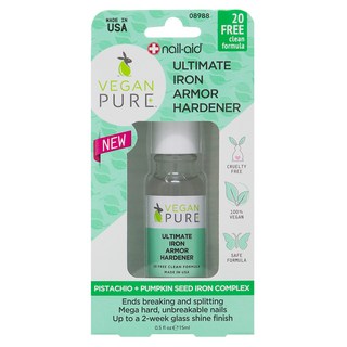 NailAid 純素純淨極致鋼鐵硬甲油, 1個, 15ml