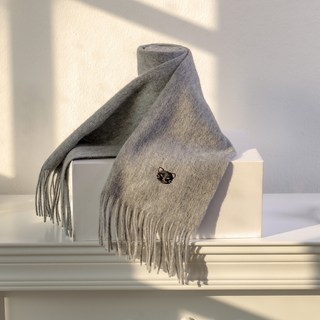 CARPEDIEM 刺繡貓咪圍巾