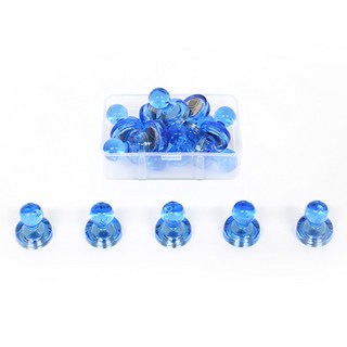 彩色西洋棋磁鐵夾 XS 10入, 藍色, 1個