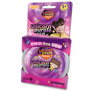 BOAZLin Yell姊姊 兒童用黏土 獨角獸 紫色 5890 史萊姆, 100g, 混合顏色