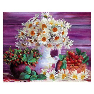 알로데 수채화 그림 플라워 벽 장식 DIY 보석 십자수 세트 스퀘어 40 x 50 cm, NO. 05, 1세트