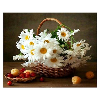 Alrode 水彩畫花卉壁飾 DIY 鑽石畫十字繡套組 方形 40 x 50 cm, NO. 03, 1套