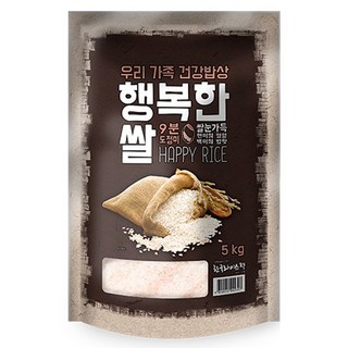 한국라이스텍 행복한쌀 백미, 등 외, 5kg, 1개