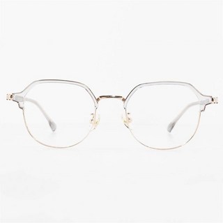 Blue Rabbit 抗藍光圓形多邊形半框眼鏡