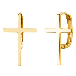 semijuwelry 女款 14K 克羅西斯 易扣式耳環 + 購物袋