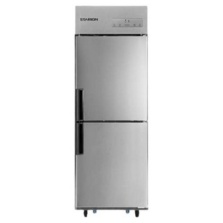 스타리온 업소용 냉장고 484L 유광 메탈 25박스 1/2 냉동 방문설치, SR-E25B1F