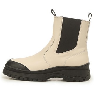 JillByJillstuart Tesei 切割線條牛皮雀爾西靴 6cm FPSO2F955