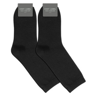 COZY LABEL 女性用柔軟喀什米爾睡眠襪2雙組