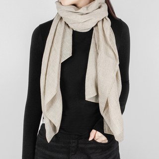 Marienne 素色長款顏料染圍巾