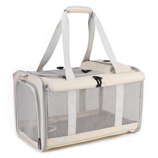 Spacecat 四面八方通風寵物外出包, 米色