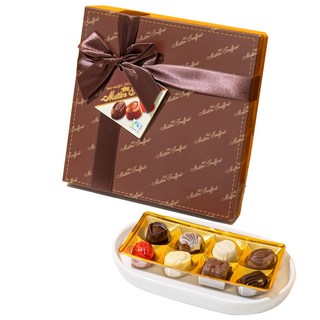 GUNZ 比利時果仁糖黑巧克力禮盒, 200g, 1盒