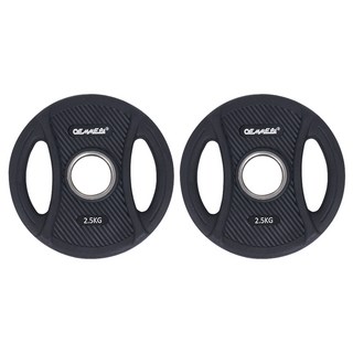 Oemmebi PEV 金鋼狼槓片, 2.5kg, 2個, 黑色