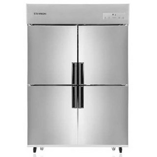 스타리온 업소용 냉장고 1060L 유광 메탈 45박스 1/2 수직 방문설치, SR-E45B2FV