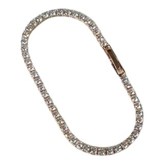 ellajour 女性 3mm 鋯石網球手鍊