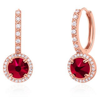 dieuamour Bleue女款14K鍍金耳針易扣式耳環+保證書