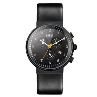 BRAUn 百靈 男士經典皮革手錶 BN0035BKBKG + 錶盒