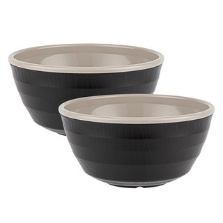 이지앤프리 한끼면기 기능성 우동기 라면그릇, 그레이, 2개