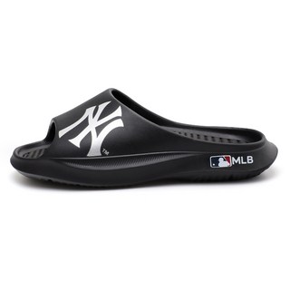 MLB 紐約洋基 Foundation 露營拖鞋, 270, 黑色 + 銀色