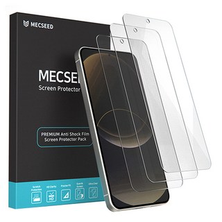 MECSEED 6DNF 풀커버 자가복원 하이브리드 유리하드코팅 휴대폰 액정보호필름 3p 세트, 1개