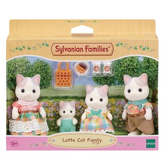 EPOCH Sylvanian Families 森林家族 拿鐵貓家族公仔套組 5738, 1套
