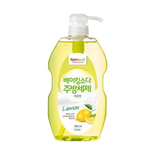 Tamsaa 小蘇打洗碗精 檸檬香, 780ml, 1瓶