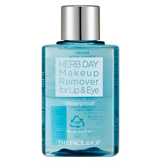 THE FACE SHOP 菲詩小舖 Herb Day 唇眼卸妝液 防水, 130ml, 1個