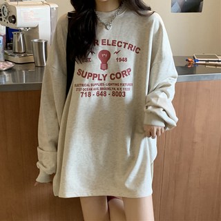 Goodif 女士印花寬鬆輕薄大學T