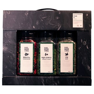 DELICIOUS MARKET 乾辣椒 100g+羅勒葉 80g+洋香菜葉 40g香料組, 1組