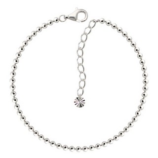 miniart 女款鏡面球2mm鍊條疊戴925純銀手鍊 SH207