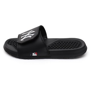 New York Yankees 男女通用 雙點 露營拖鞋, 270, 黑色