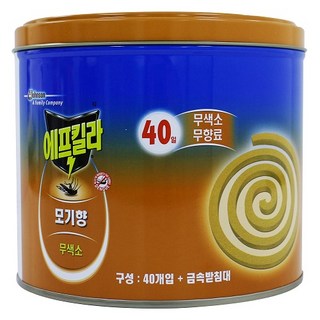 에프킬라 모기향 무향 40p, 1개