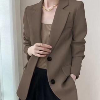 Paperments 女款雙翻領基本款西裝外套 08734