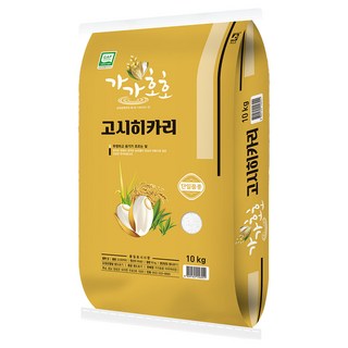 가가호호 2025년 햅쌀 고시히카리 쌀, 특등급, 10kg, 1개