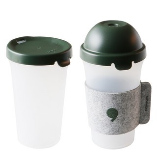 NIneware Greening 可重複使用杯組, 透明, 1套, 510ml