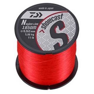 DAIWA 大和 SHORECAST 尼龍岸拋釣線 16LB, 1個, 紅色