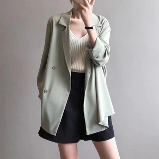 Paperments 女性雙翻領輕量中長日常夾克 08971