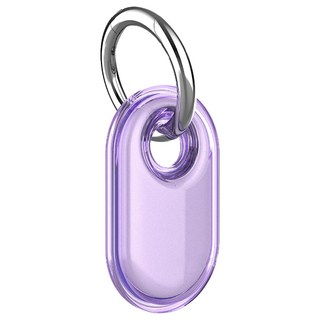 SPACE SHIELD 適用於 Galaxy SmartTag2 的 TPU 軟質保護殼, 1個, 紫色