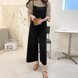 saystyle 女款皺褶細肩帶口袋連身褲