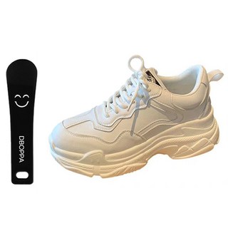 Ttabongoppa 女款增高楔型厚底波浪簡約運動鞋 5cm YY4799