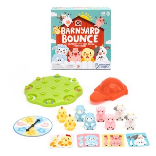 Learning Resources 動物農場彈跳桌遊 EDI1777, 混合顏色, 1個