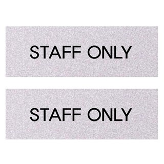 Petit Fancy 珠光標示牌 F4026, 僅限員工, 2個