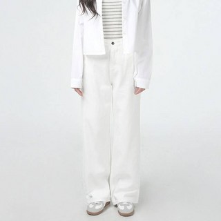 Cotton Closet 女性長版寬褲 棉質長褲