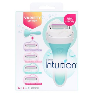 인튜이션 버라이어티 에디션 여성제모기 그린 + 제모날 4p, 1세트