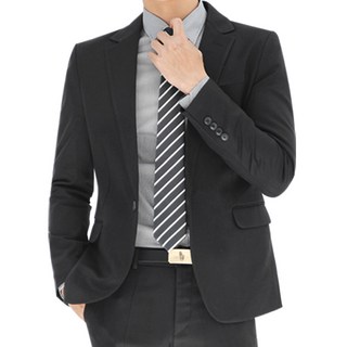 Jeje 男士修身單扣休閒西裝外套