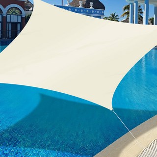 Outing方形牛津防水布遮陽棚, 米色