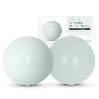 ALEAF 柔軟握把塑身球組, 2個, 棉花薄荷, 1kg