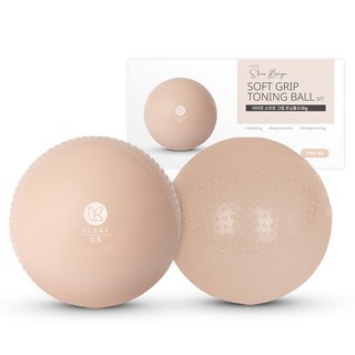 ALEAF 柔軟握感塑身球組, 2個, 膚米色, 0.5kg
