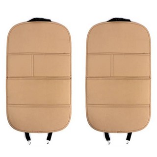 카템 차량용 감탄 가죽 킥 매트 일반형 CT435, 새들브라운, 2개