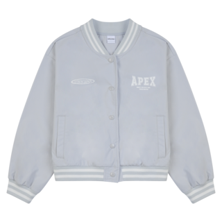 applepink 女童梭織棒球外套 T201